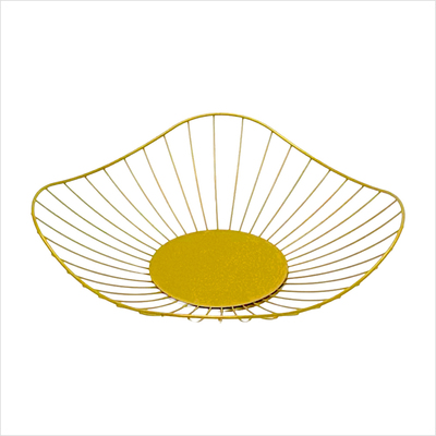 Brotkorb flach eckig gold_seite